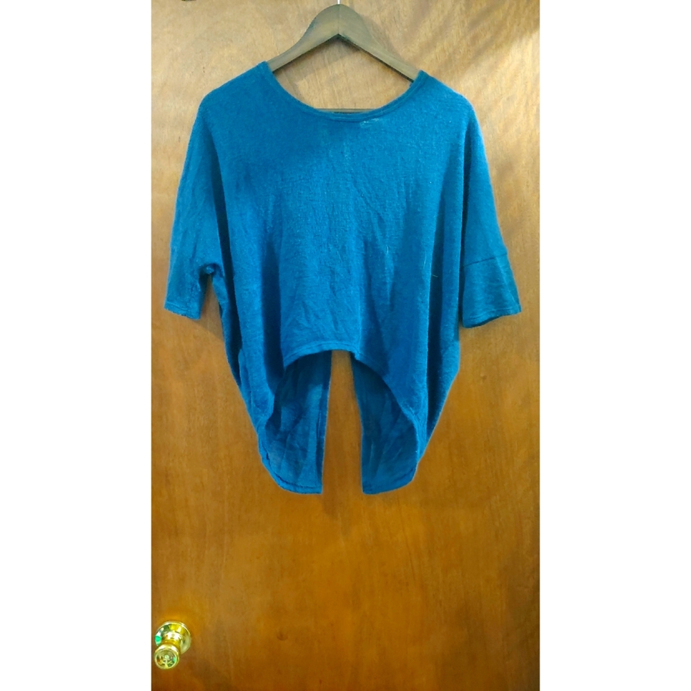 Navy Delia's Peekaboo Sweater